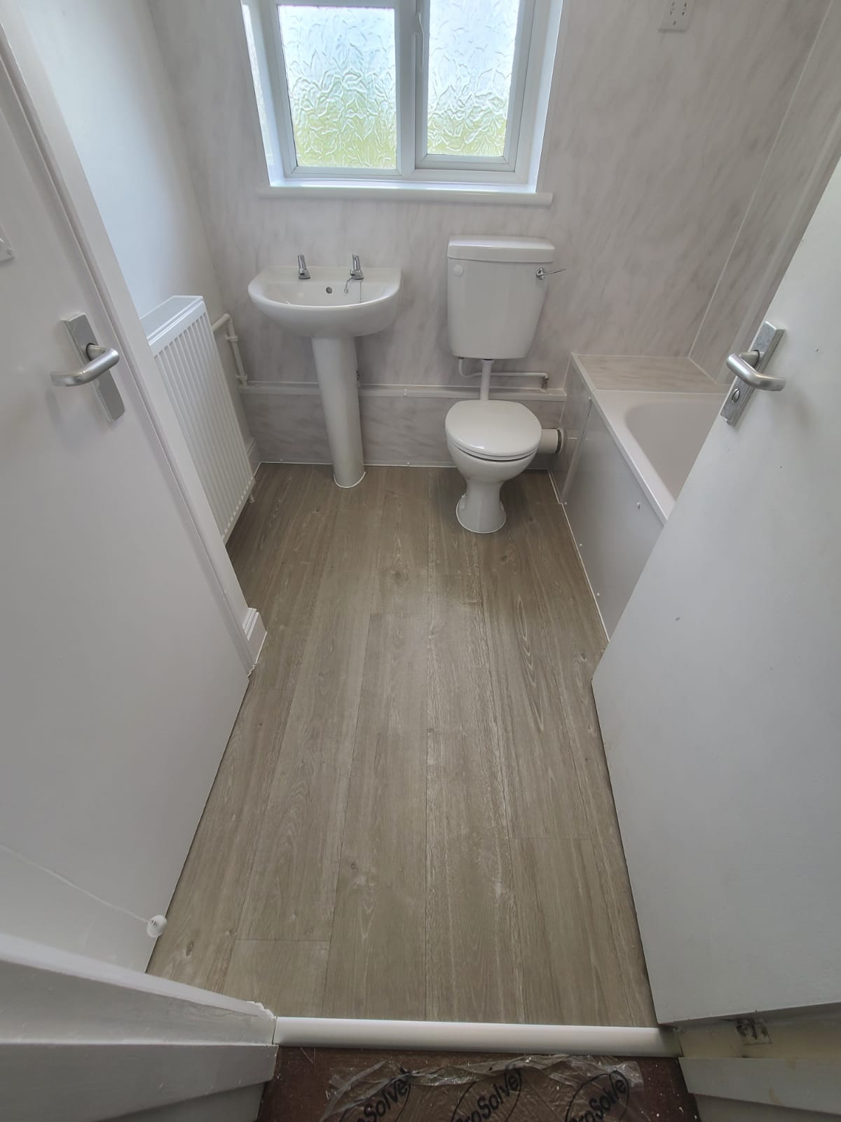 Image shows the new bathroom