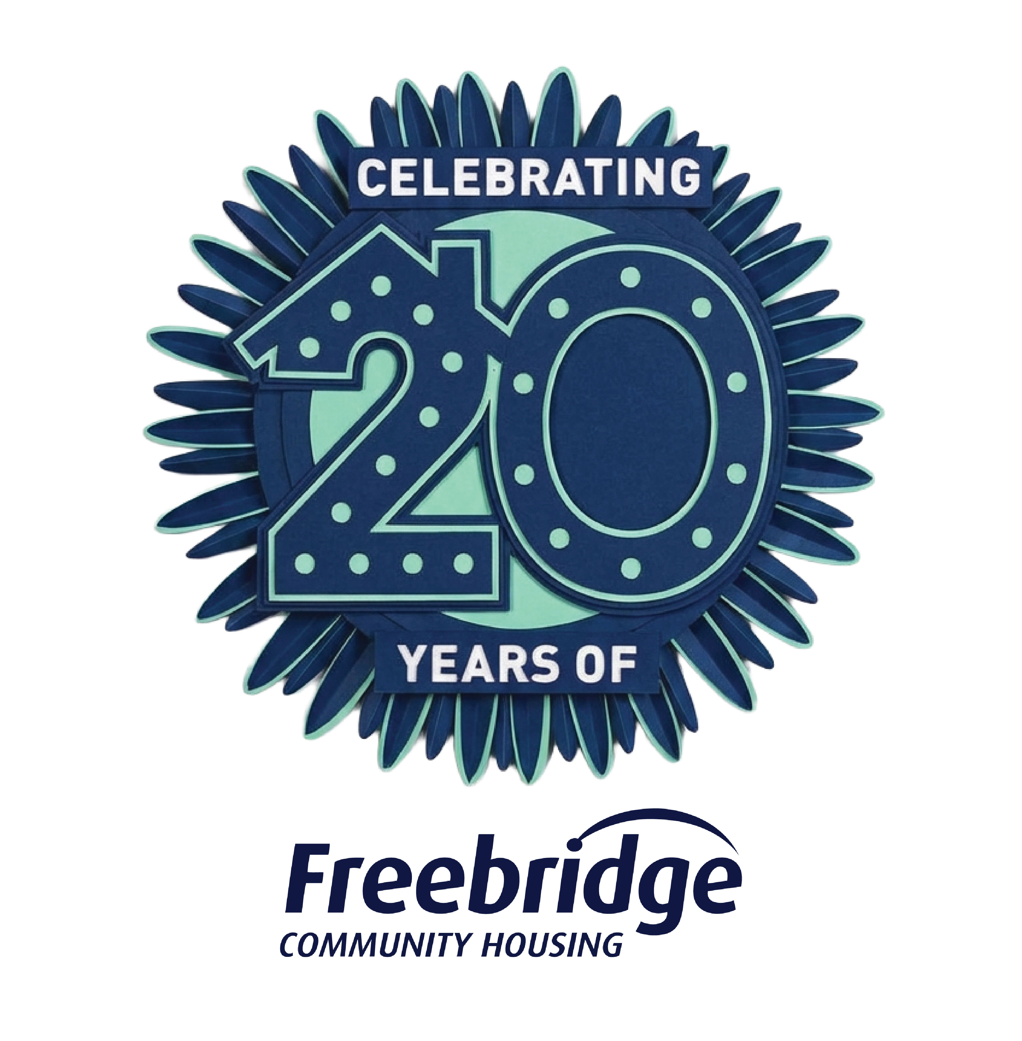 Freebridge 20th birthday badge